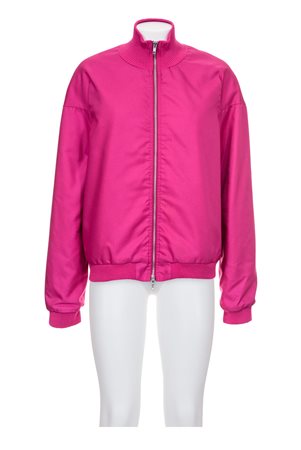 HELMUT LANG Padded bomber jacket DESCRIPTION: Fuchsia padded bomber jacket...