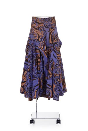 BODY MAP Rare panelled printed maxi skirt DESCRIPTION: Rare purple, rust and...