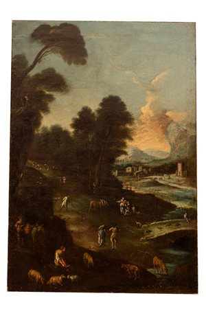 Pittore veneto del XVIII secolo   Paesaggio 