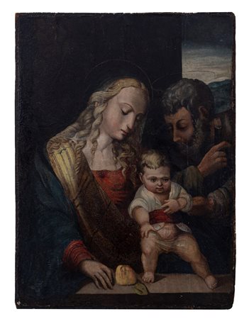 Pittore dell'Italia meridionale attivo nel XVI secolo   Sacra famiglia 