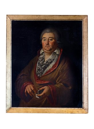 Pittore austriaco della seconda metà del XVIII secolo   Ritratto di uomo con tabacchiera 