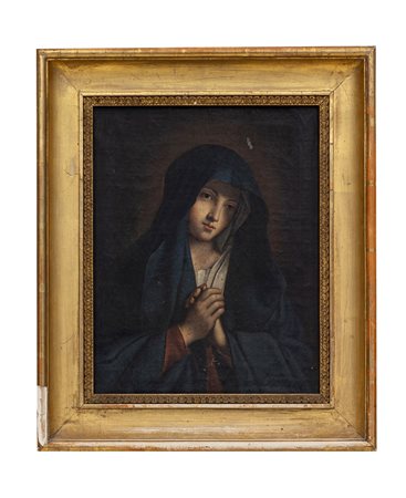    Madonna orante con velo blu XIX secolo