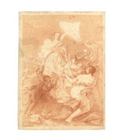Giovanni Battista  Piazzetta (ambito di)   Mosè salvato dalle acque 