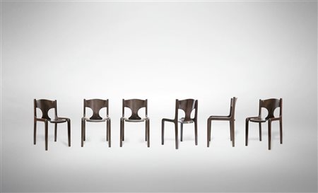 Set di sei sedie vintage