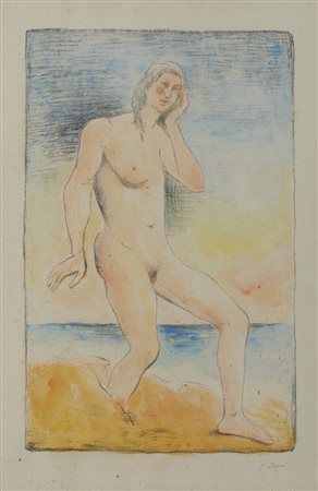 CARRA' CARLO (1881 - 1966) - Nudo di donna.
