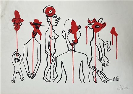 CALDER ALEXANDER (1898 - 1976) - Les Gueules dégoulinantes.