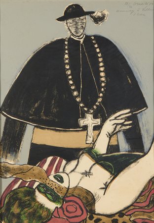  CORNEILLE (1922 - 2010) - Hommage à Fellini. Il bidone.