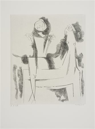 MARINI MARINO (1901 - 1980) - L'Idée du chevalier.