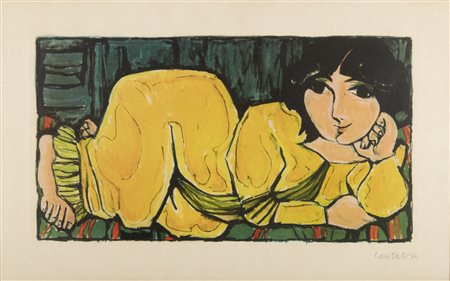 CANTATORE  DOMENICO (1906 - 1998) - Senza titolo (Odalisca).