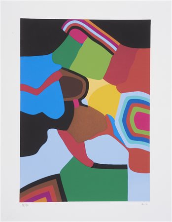 BURRI ALBERTO (1915 - 1995) - Tavola 5. Foglio proveniente dalla cartella Serigrafie, 1973–1976.