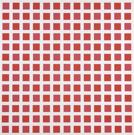 MORELLET FRANCOIS (n. 1926) - 1 carré rouge 1 carré orange.