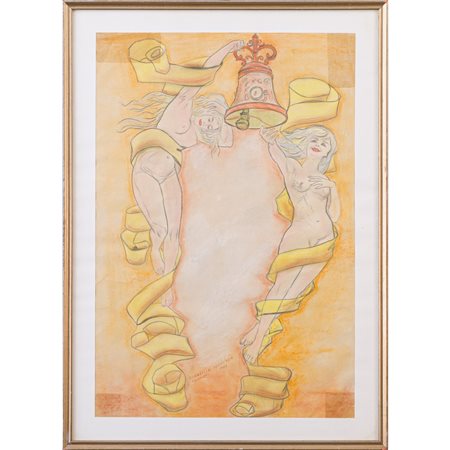 DONATELLA MONCADA, Tecnica mista su carta