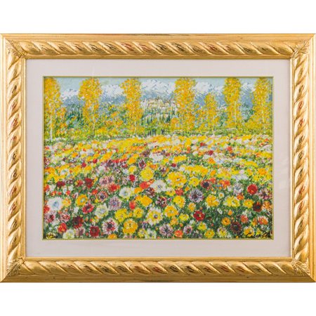 MICHELE CASCELLA, Campo fiorito, Serigrafia