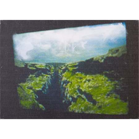 MARIO SCHIFANO, Acrilico su tela preparata al computer