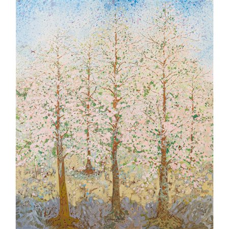 GIULIANO ALBAVERA, Primavera, Olio su tela