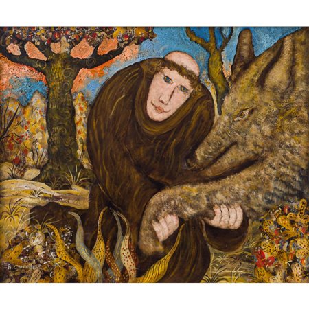 RAIMONDO CARDELLI, Fratello Lupo, Olio su tela