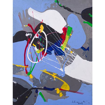 EDOARDO FRANCESCHINI, Paesaggio, Olio su tela