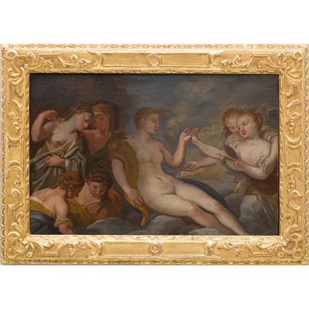 PIETRO LIBERI (Attr.le), Olio su tela applicata su tavola