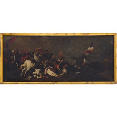 JACQUES COURTOIS (Seguace di), Olio su tela