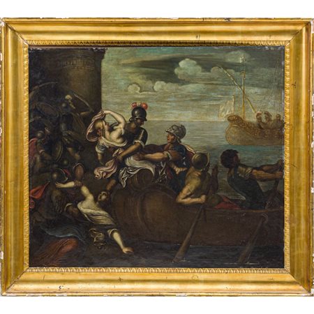 SCUOLA ROMANA DEL XVII SECOLO, Olio su rame