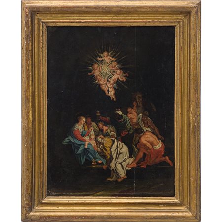 GUGLIELMO BORREMANS (Attr.le), Olio su tavola