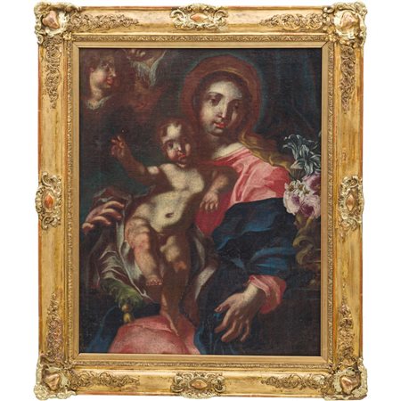 SCUOLA GENOVESE DEL XVII SECOLO, Olio su tela