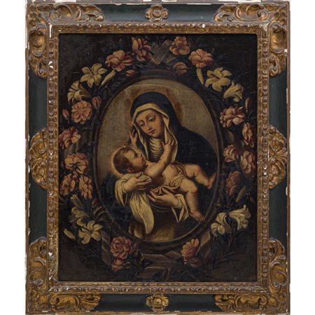 SCUOLA DELL'ITALIA MERIDIONALE FINE XVII SECOLO, Olio su tela