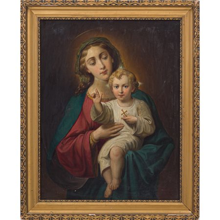 SCUOLA SICILIANA DEL XIX SECOLO, Olio su tela