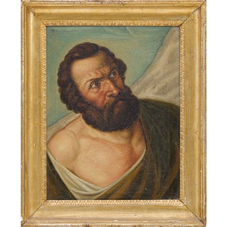 VINCENZO RIOLO (Attr.le), Filosofo, Olio su tela