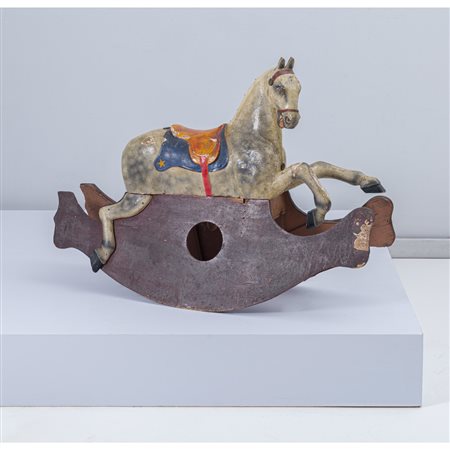 MANIFATTURA ITALIANA DEL XIX SECOLO, Cavallo a dondolo