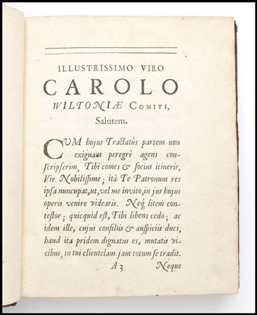 THOMAS BURNET Telluris Theoria Sacra. Londra 1689 2 parti in un vol. In 4°....