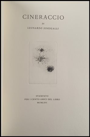 LEONARDO SINISGALLI - ORFEO TAMBURI Cineraccio Officina Bodoni di Giovanni...