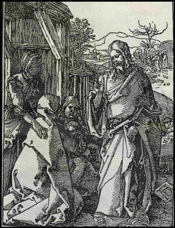 da Albrecht Dürer (1471-1528) Cristo che lascia sua madre Xilografia, 125 x...
