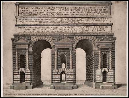 Antonio Lafreri (1512-1577) stampatore Veteris aquae Claudiae ex Tiburtino,...