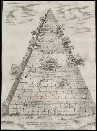 Antonio Lafreri (1512-1577) stampatore Sepulchrum C. Cesti Epulonis Ostiensi...