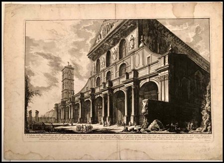 Giovanni Battista Piranesi (1720-1778) Veduta della Basilica di S. Paolo fuor...