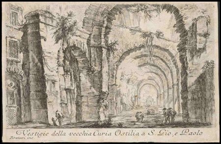 Giovanni Battista Piranesi (1720-1778) Vestigie della vecchia Curia Ostilia a...