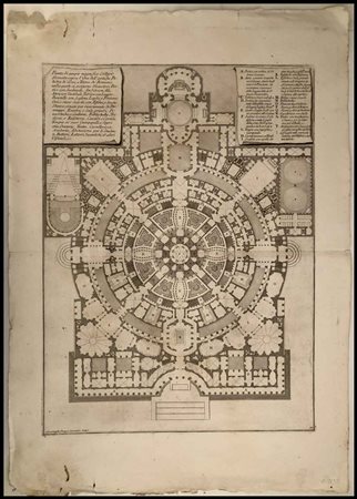 Giovanni Battista Piranesi (1720-1778) Pianta di ampio magnifico Collegio...