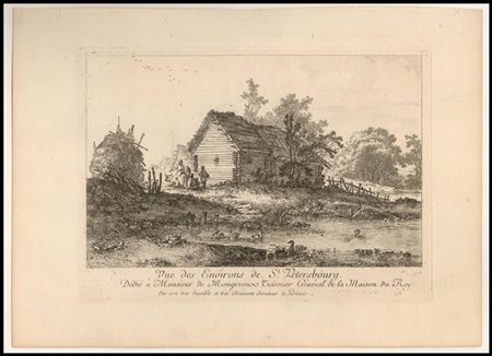 Jean Baptiste Le Prince (1734-1781) Vue des environs de St Petersbourg...