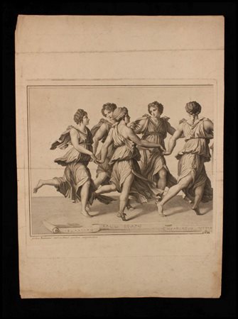 Ferdinando Gregori (1743-1804ca.) da Giulio Romano La Danza di Apollo con le...