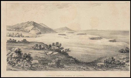 Edward Dodwell (1767-1832) General View of Norba in Latium, 1834 Litografia,...