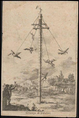 Giuoco de Volatori Acquaforte, 22,1 x 14,6 cm (foglio) Tratta da "Storia...