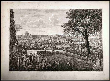 Bartolomeo Pinelli (1781-1835), Luigi Rossini (1790-1857) VEDUTA GENERALE DEL...