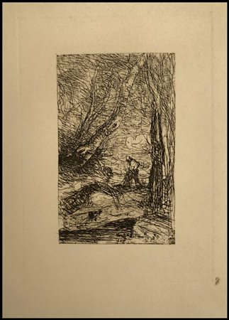 Jean-Baptiste Camille Corot (1796-1875) Le Bûcheron de Rembrandt...
