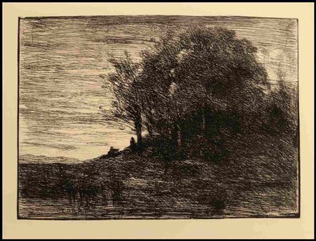 Jean-Baptiste Camille Corot (1796-1875) Le Bois de l'ermite, 1858...