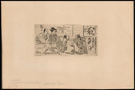 Félix Buhot (1847-1898) Senza titolo Acquaforte, 68 x 135 mm (lastra); 190 x...