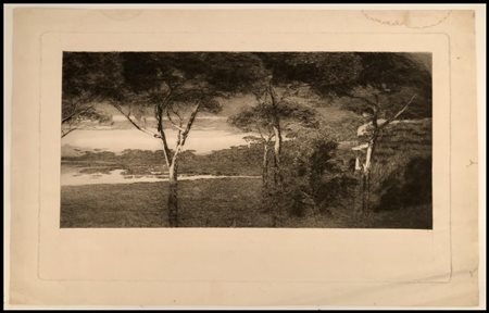 Francesco Vitalini (1865-1904) Porto Traiano Acquaforte ed acquantinta, 32 x...