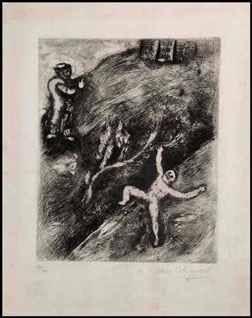 Marc Chagall (1887-1985) Senza titolo Acquaforte e acquatinta, 294 x 240 mm...