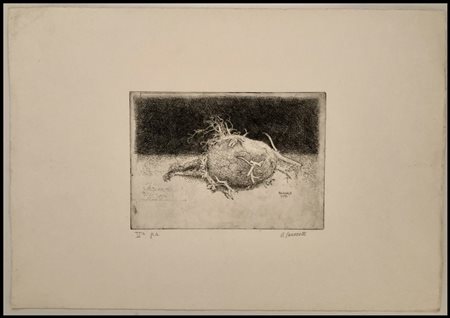 Oscar Saccorotti (1898-1986) Senza titolo, 1973 Acquaforte, 160 x 226 mm...