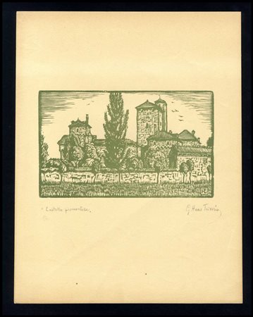 Giuseppe Haas Triverio (1899-1963) Castello Piemontese (di Gaglianigo)...